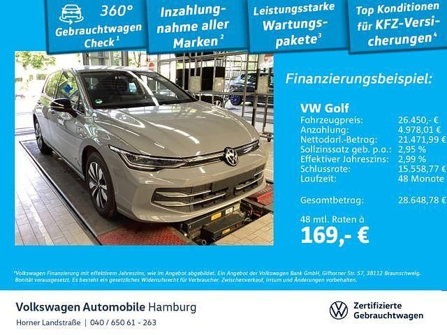 Mondsteingrau Gebraucht 2024 VW Golf VIII Goal Limousine | 26.450 € (Superpreis) - Bild 1/3