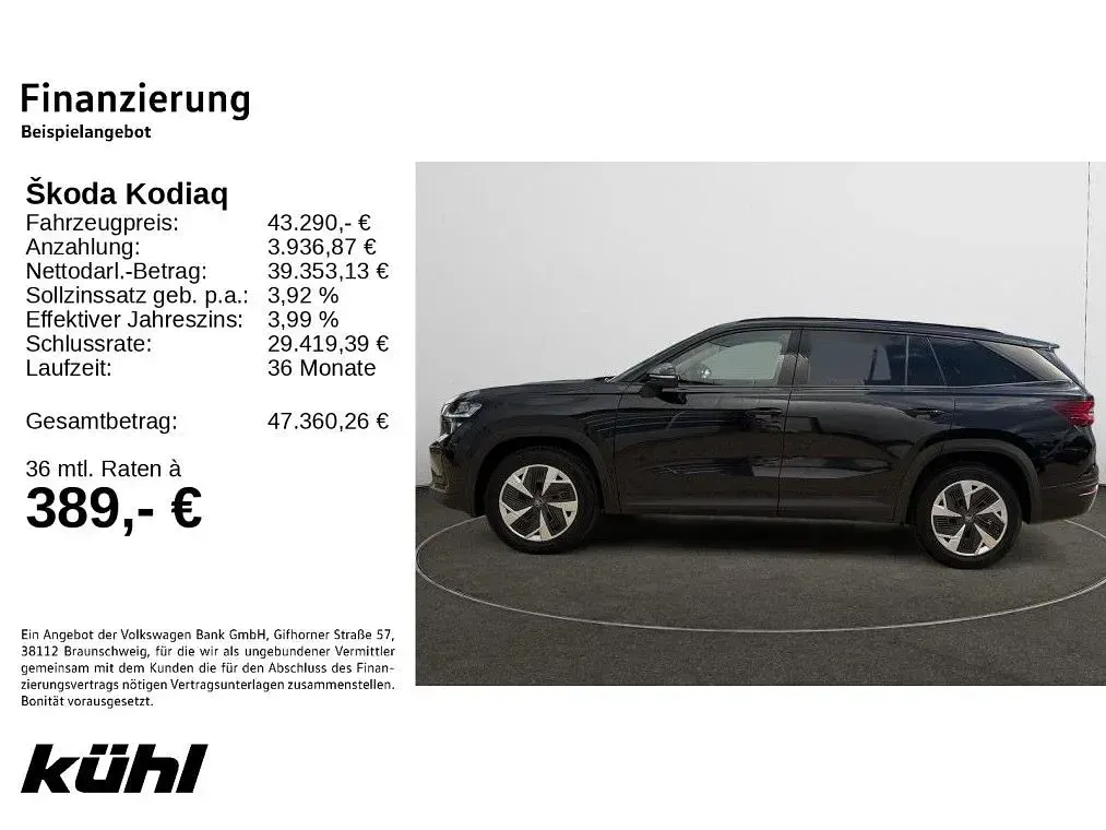 Gebraucht Skoda Kodiaq Selection 193 PS (141 kW) 2025 Schwarz SUV