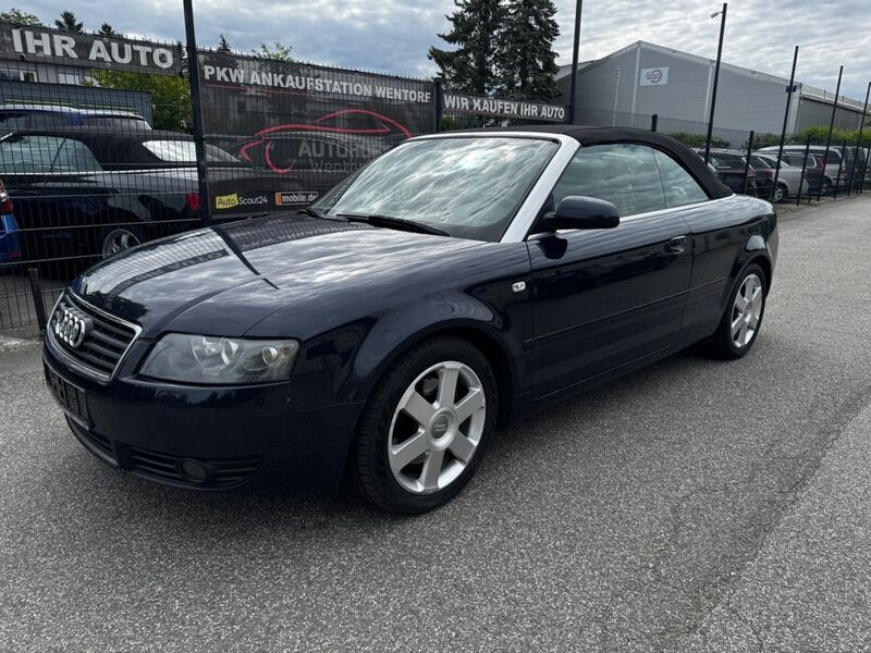 Blau Gebraucht 2002 Audi A4 Cabriolet Sport Cabrio | 2.450 € (Etwas zu teuer) - Bild 1/4
