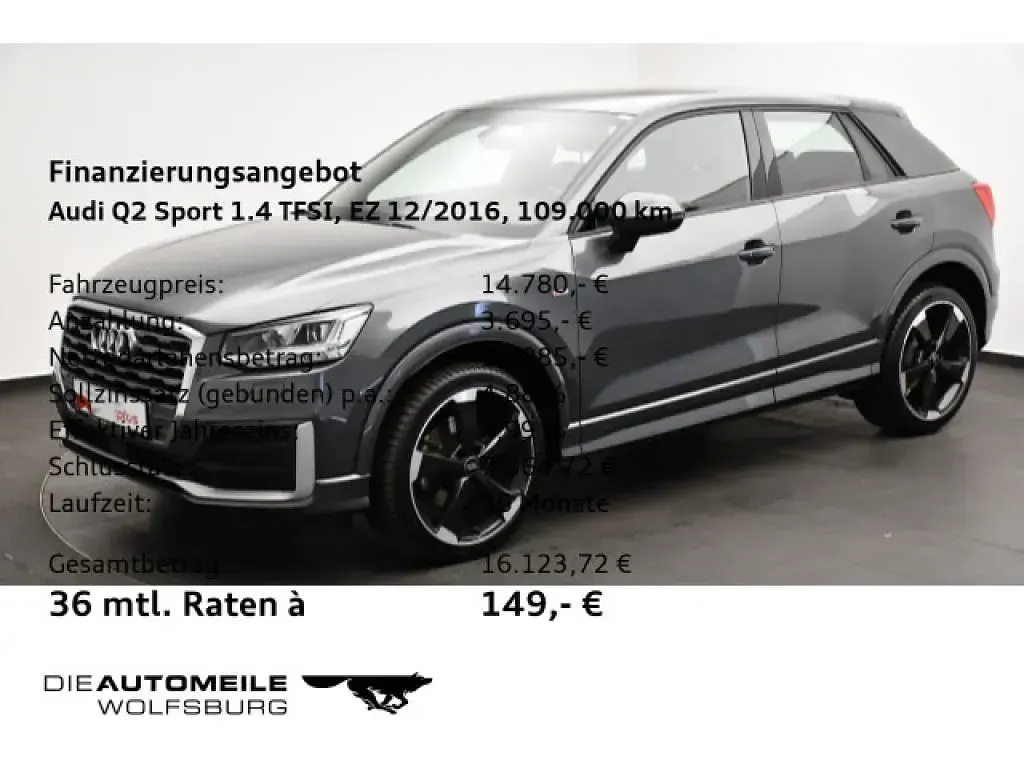 Gebraucht Audi Q2 Sport 150 PS (110 kW) 2016 Daytonagrau perleffekt (metallic) SUV
