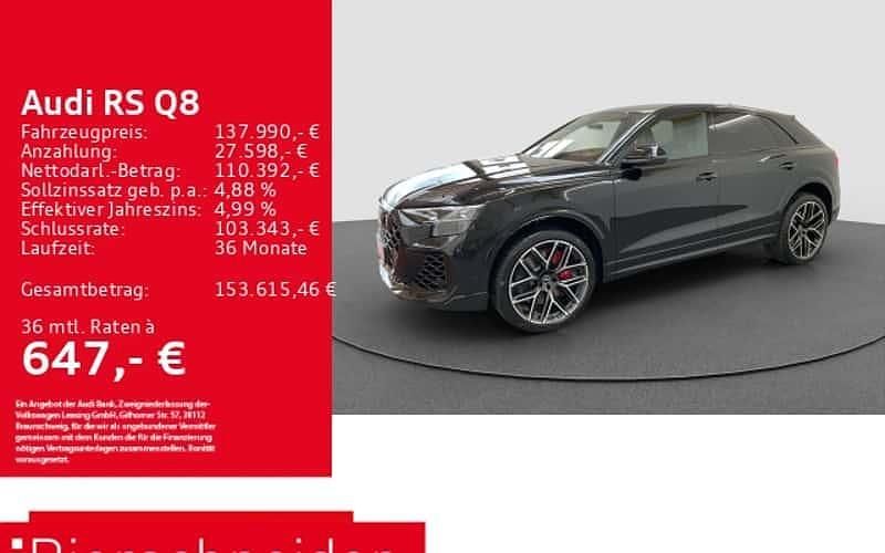 Schwarz Gebraucht 2025 Audi RS Q8 Advanced Plus SUV | 137.990 € - Bild 1/4