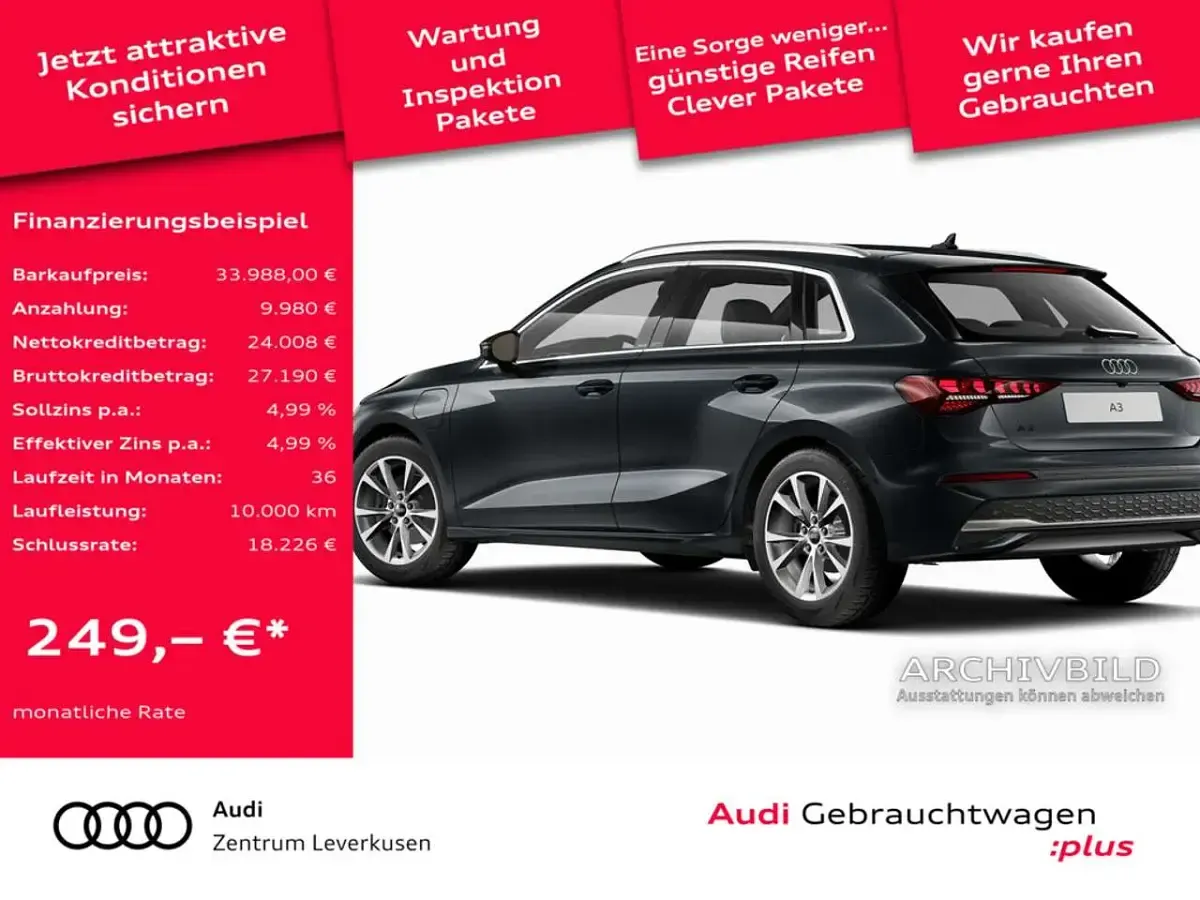 Gebraucht Audi A3 Performance 204 PS (150 kW) 2025 Manhattangrau Limousine