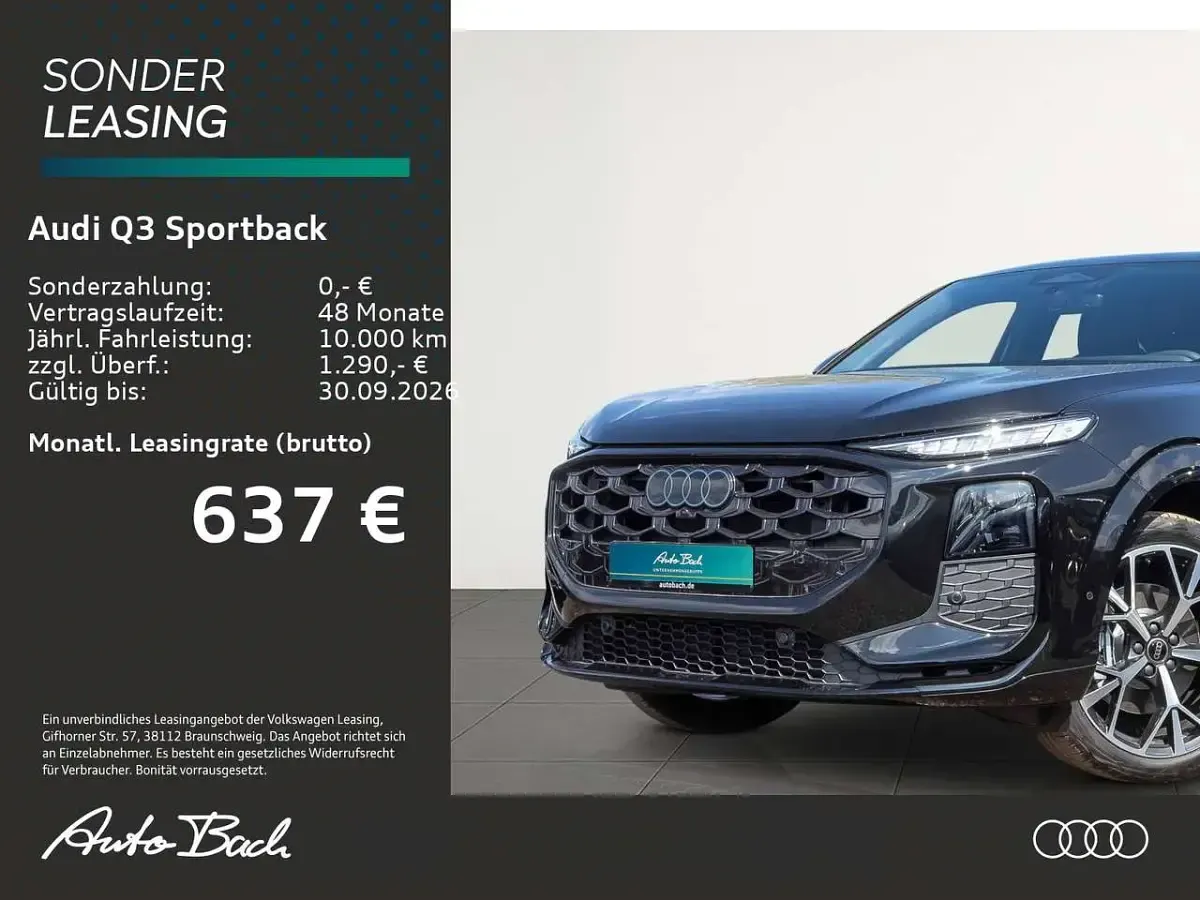 Neu Audi Q3 S-Line 150 PS (110 kW) 2026 Pfeilgrau perleffekt SUV