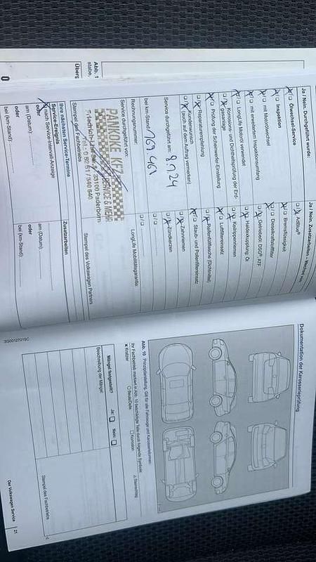 Gebraucht VW Touran Trendline 110 PS (80 kW) 2016 Blau Van / Kleinbus