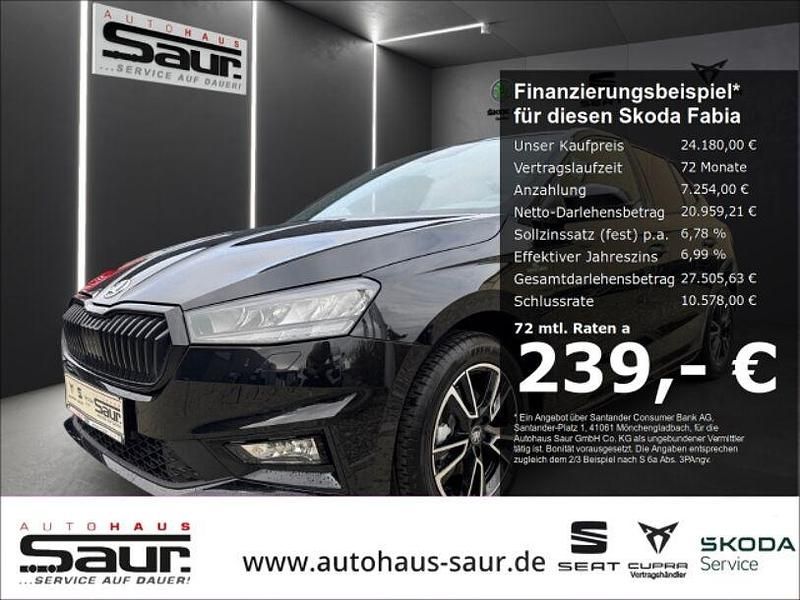 Schwarz Neu 2025 Skoda Fabia Monte Carlo Limousine | 24.180 € (Fairer Preis) - Bild 1/4