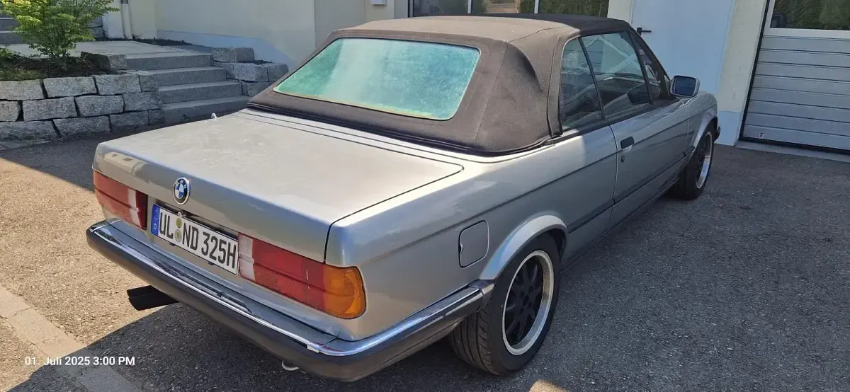 Gebraucht BMW 325 Cabriolet 170 PS (125 kW) 1987 Silber Cabrio
