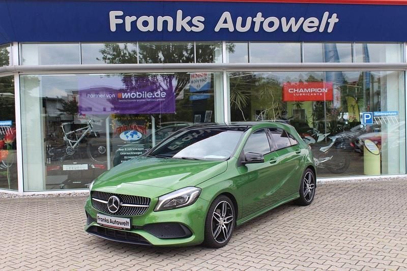 Grün Gebraucht 2016 Mercedes A200 AMG line Kleinwagen | 16.990 € (Etwas zu teuer) - Bild 1/4