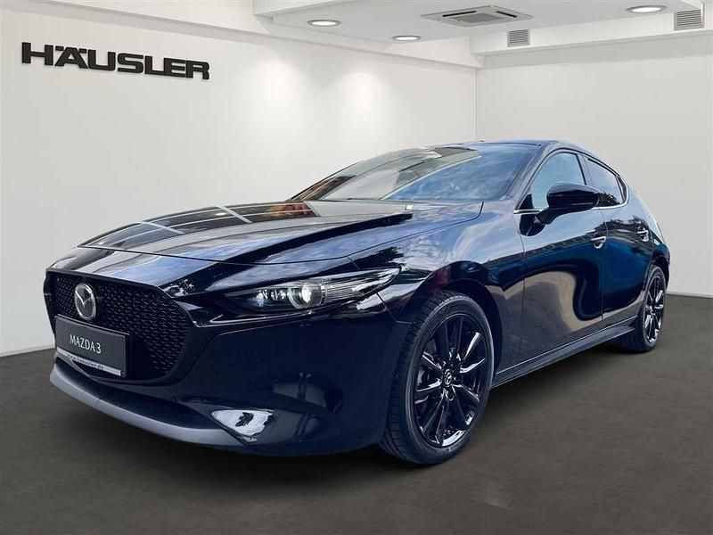 Jet black Gebraucht 2024 Mazda 3 Exclusive-Line Kleinwagen | 30.490 € (Fairer Preis) - Bild 1/4