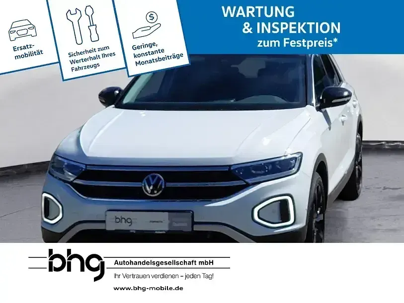 Gebraucht VW T-Roc Style 110 PS (80 kW) 2023 Pure white schwarz SUV