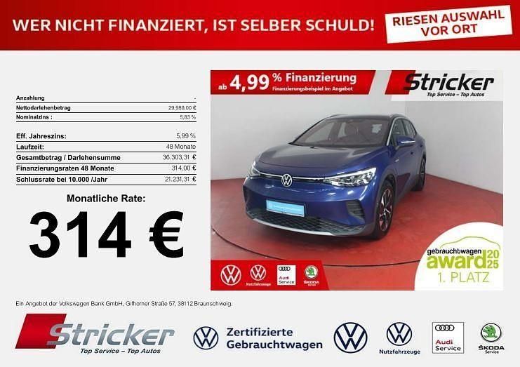 Blau Gebraucht 2023 VW ID.4 Pro Performance SUV | 29.989 € (Superpreis) - Bild 1/4