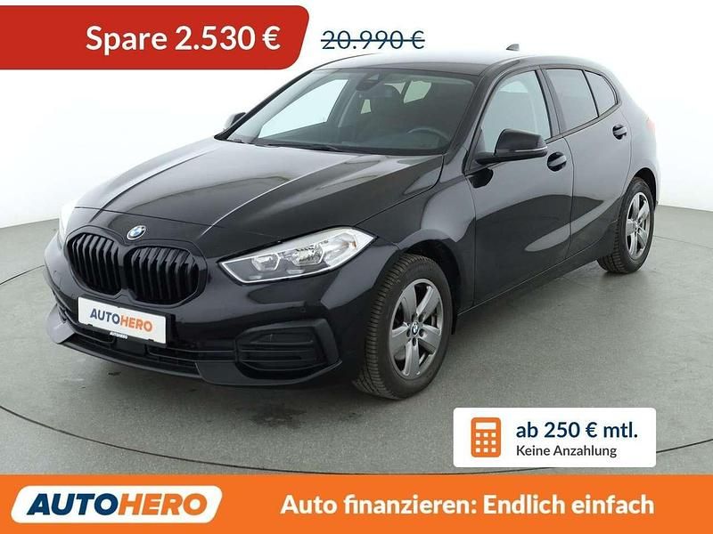 Gebraucht BMW 118 Advantage 140 PS (102 kW) 2020 Schwarz ii/bonnet fluid black Kleinwagen