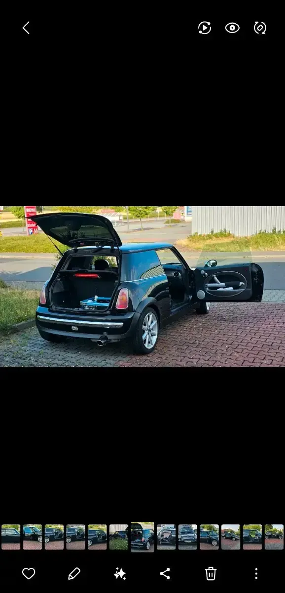 Gebraucht Mini ONE 90 PS (66 kW) 2004 Schwarz Kleinwagen