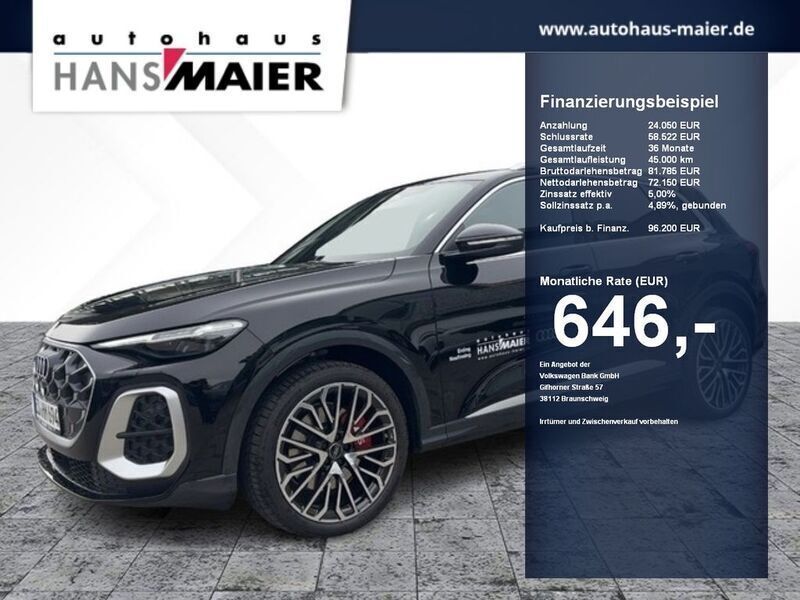 Mythosschwarz metallic Gebraucht 2025 Audi SQ5 Ambiente SUV | 96.200 € (Superpreis) - Bild 1/2