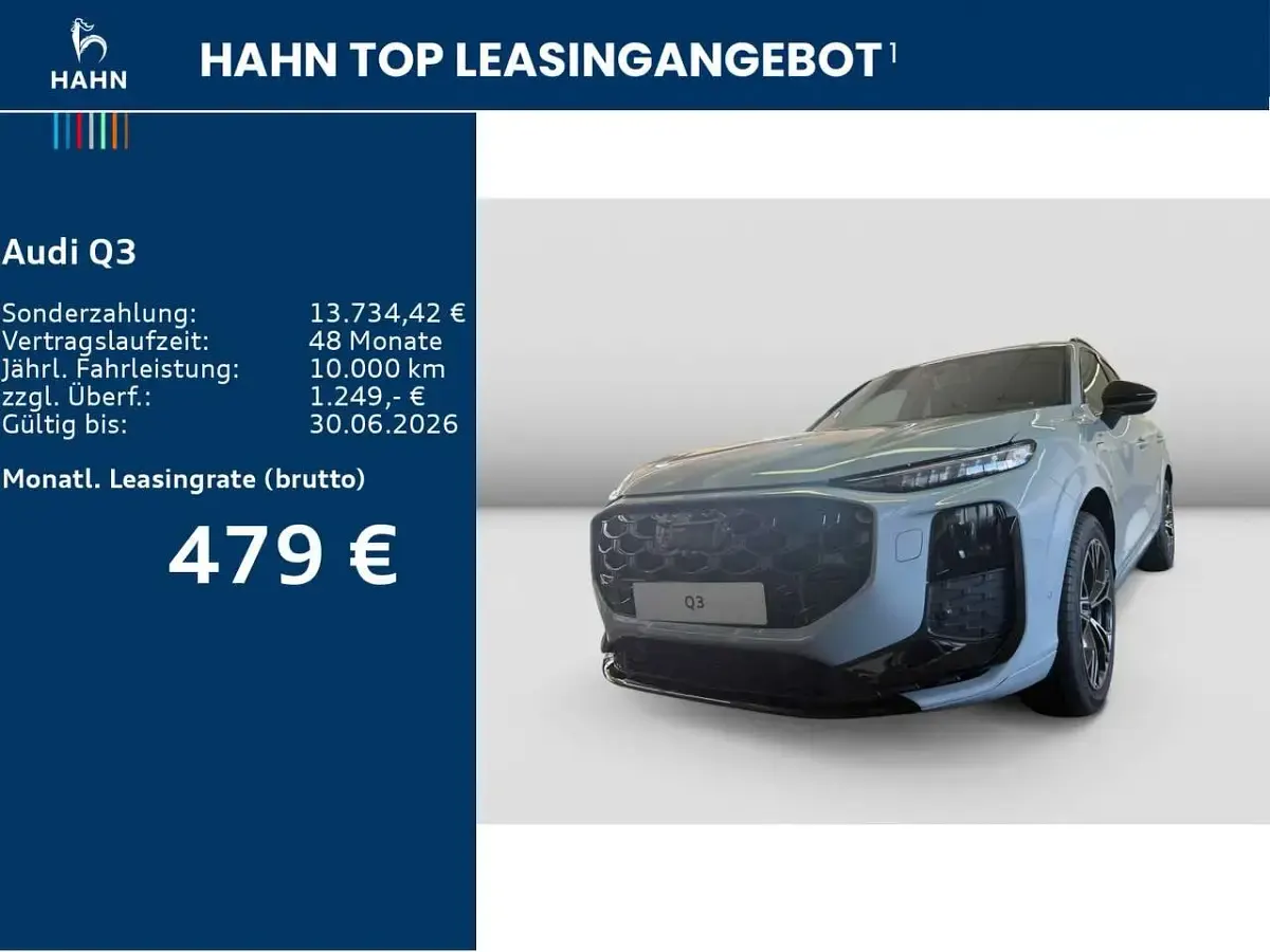Neu Audi Q3 272 PS (200 kW) 2026 Pfeilgrau perleffekt SUV