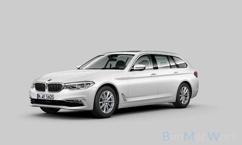 Mineralweiss metallica96schwarz Gebraucht 2019 BMW 520 Luxury Line Limousine | 28.999 € (Guter Preis) - Bild 1/4