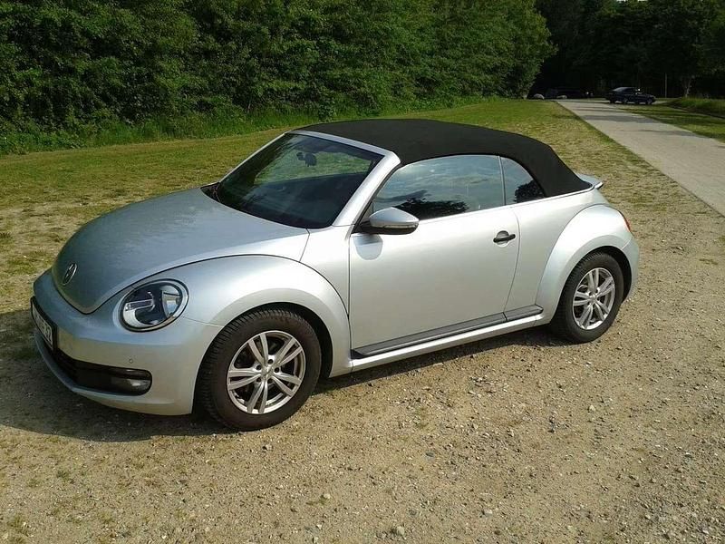 Silber Gebraucht 2015 VW Beetle Cabrio | 11.750 € (Superpreis) - Bild 1/4