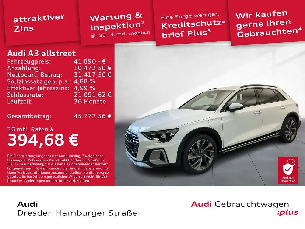 Gebraucht Audi A3 Sport 204 PS (150 kW) 2026 Arkonaweiß Limousine