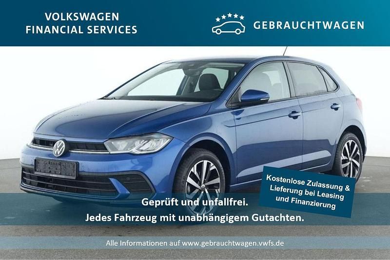 Blau Gebraucht 2022 VW Polo Life Limousine | 19.738 € (Fairer Preis) - Bild 1/4