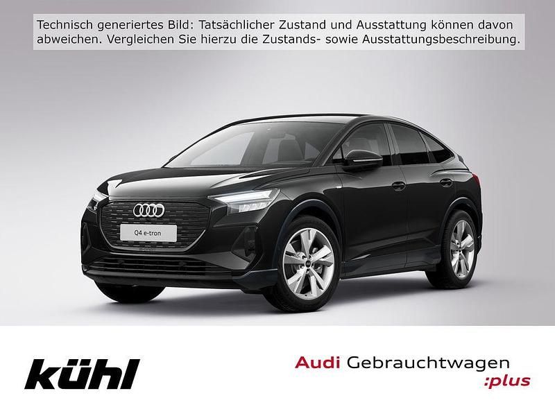 Mythosschwarz metallic Gebraucht 2022 Audi Q4 Sportback e-tron Ambiente SUV | 32.980 € (Fairer Preis) - Bild 1/4