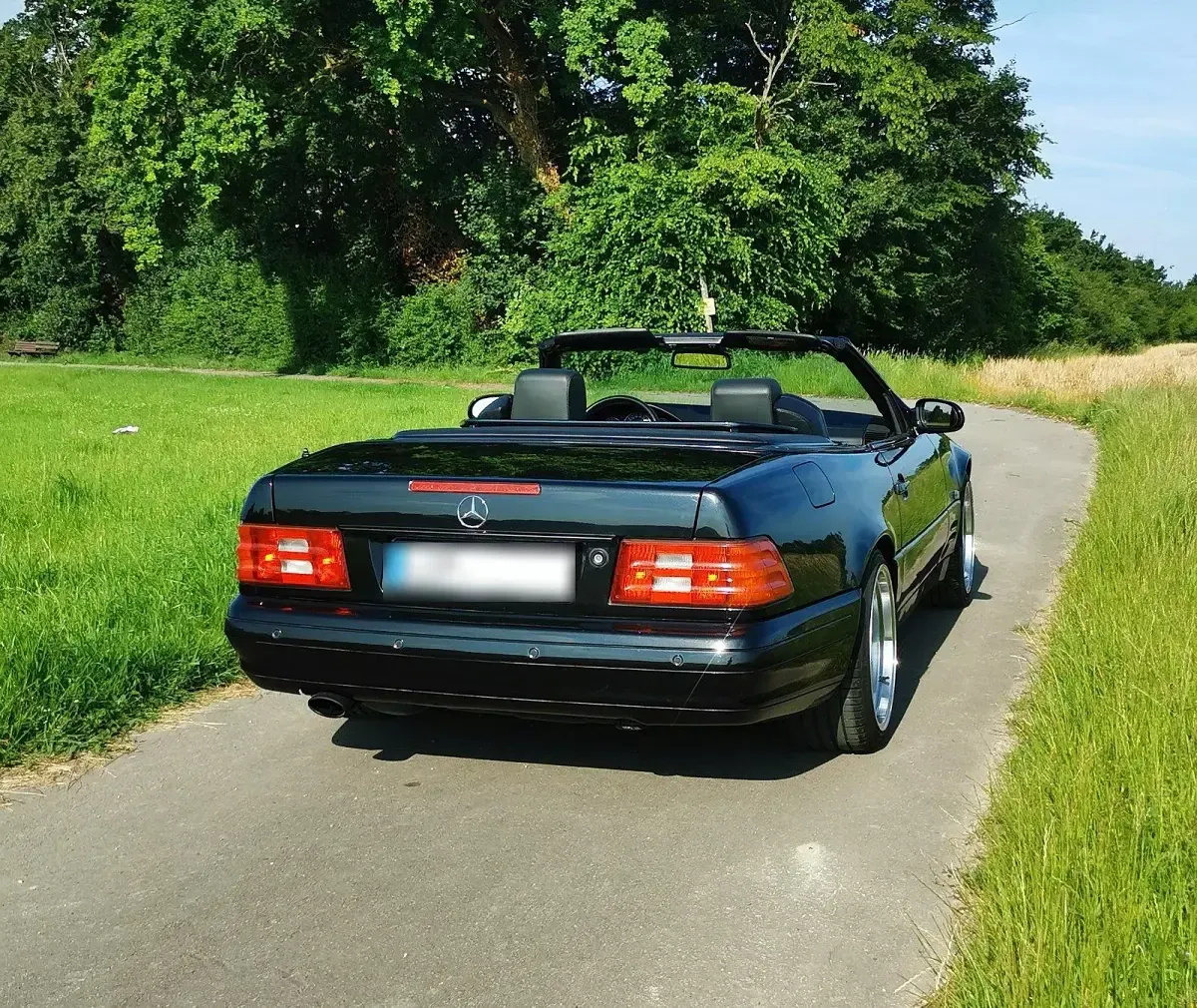 Gebraucht Mercedes SL280 204 PS (150 kW) 1999 Schwarz Cabrio
