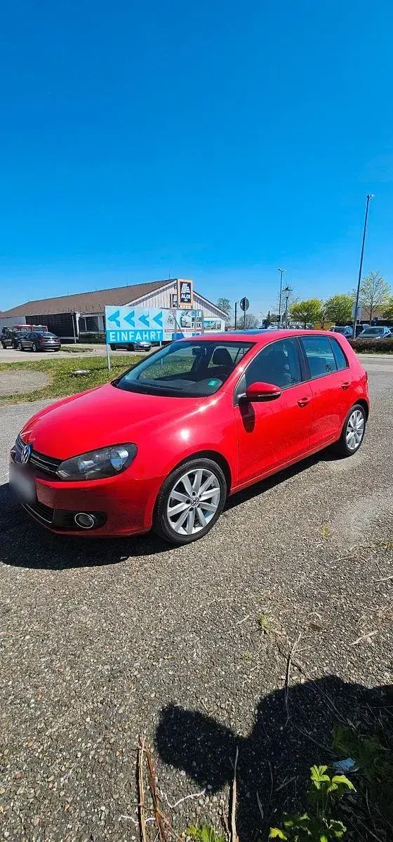 Gebraucht VW Golf VI Highline 160 PS (117 kW) 2010 Rot Kleinwagen