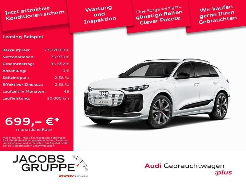 Gletscherweiß metallic Gebraucht 2025 Audi Q6 e-tron Ambiente SUV | 73.970 € (Superpreis) - Bild 1/4