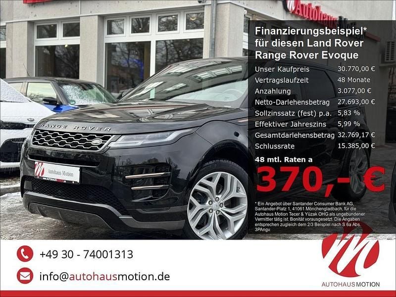 Schwarz Gebraucht 2021 Land Rover Range Rover evoque SE Dynamic SUV | 30.770 € (Superpreis) - Bild 1/4