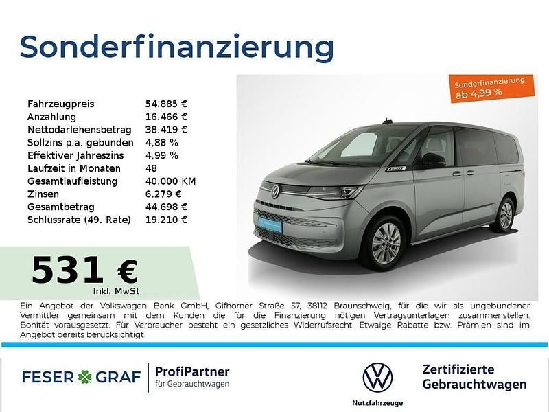 Monosilber metallic Gebraucht 2025 VW Multivan Life Van | 54.885 € (Guter Preis) - Bild 1/1
