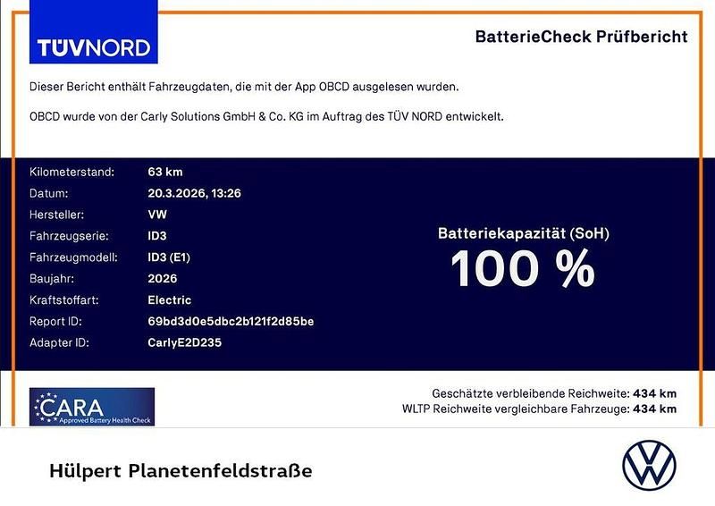 Neu VW ID.3 Pure 125 kW (170 PS) 2026 Grenadillschwarz metallic Kleinwagen