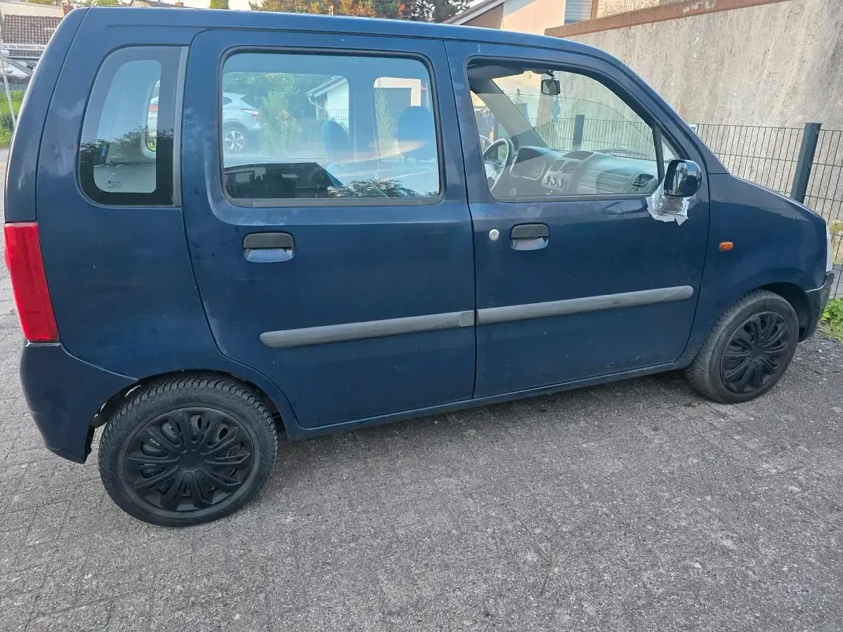 Gebraucht Opel Agila 60 PS (44 kW) 2002 Blau Van / Kleinbus