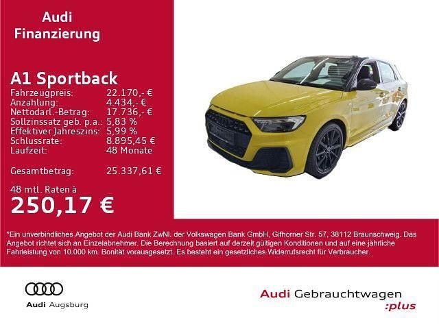 Gelb Gebraucht 2021 Audi A1 Sportback S-Line Kleinwagen | 22.170 € (Fairer Preis) - Bild 1/4