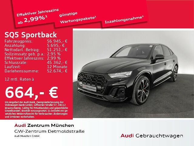 Gebraucht Audi SQ5 Sportback Advanced 341 PS (250 kW) 2022 Mythosschwarz metallic SUV