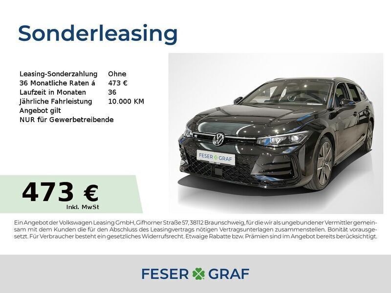 Schwarz Neu 2025 VW Passat R-line Limousine | 53.590 € (Etwas zu teuer) - Bild 1/4
