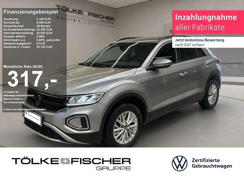 Gebraucht VW T-Roc Life 150 PS (110 kW) 2022 Pyrit silber (metallic) SUV
