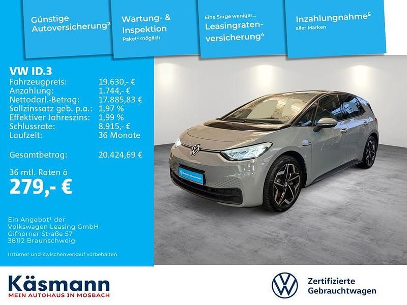 Gebraucht VW ID.3 Pro 106 kW (145 PS) 2022 Mondsteingrau Kleinwagen