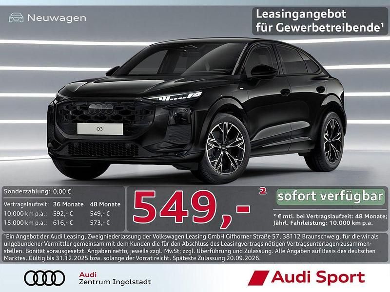 Mythosschwarz Neu 2025 Audi Q3 Sportback Sport SUV | 54.550 € (Teuer) - Bild 1/3