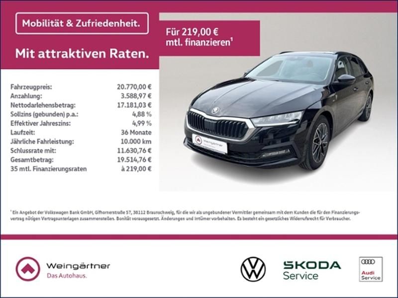 Gebraucht Skoda Octavia Ambition 150 PS (110 kW) 2022 Schwarz Kombi