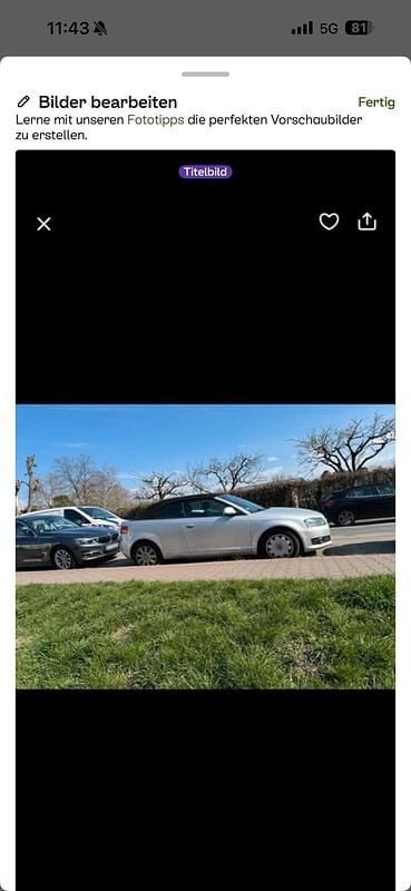 Gebraucht Audi A3 Cabriolet 102 PS (75 kW) 2010 Silber Cabrio