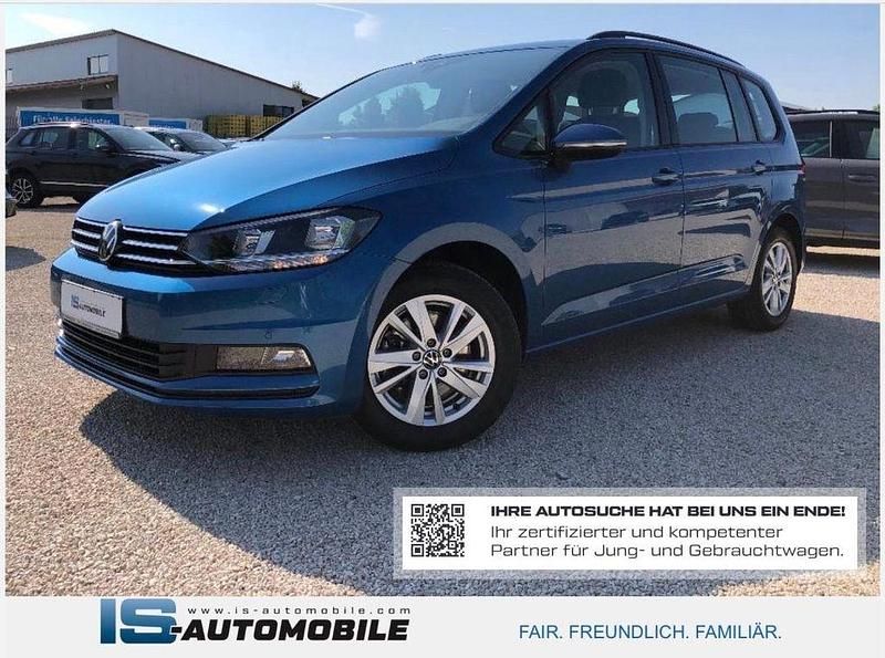 Caribbean blue metallic Gebraucht 2022 VW Touran Comfortline Van / Kleinbus | 25.599 € (Fairer Preis) - Bild 1/4