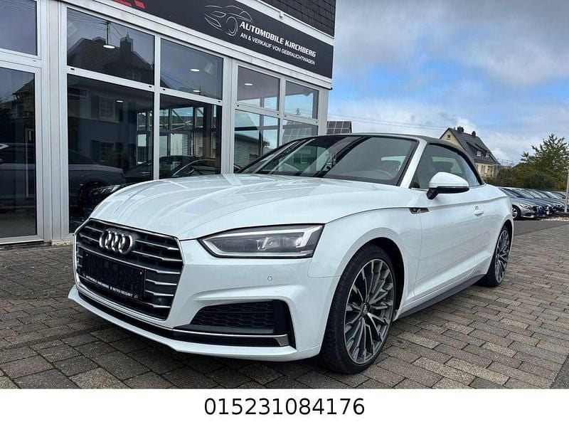 Weiß Gebraucht 2018 Audi A5 Cabriolet S-Line Cabrio | 20.999 € (Guter Preis) - Bild 1/4