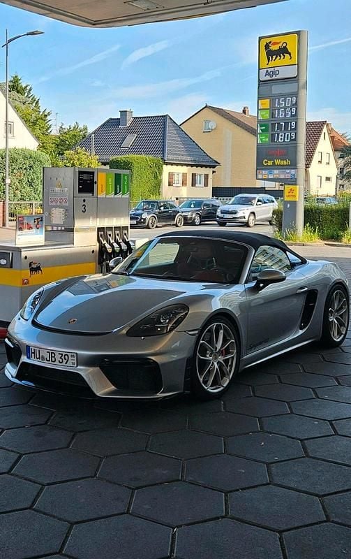 Gebraucht Porsche 718 Spyder 420 PS (308 kW) 2021 Silber Cabrio