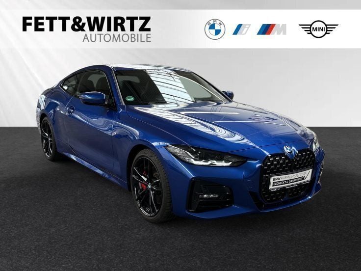 Portimao blau metallic Gebraucht 2023 BMW 420 M Sport Coupé | 43.390 € (Guter Preis) - Bild 1/4