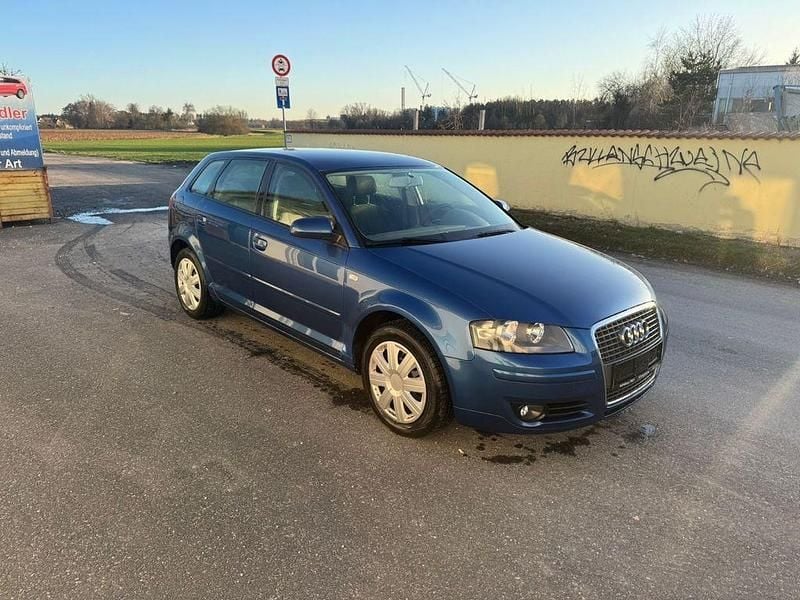 Gebraucht Audi A3 Attraction 102 PS (75 kW) 2007 Blau Kleinwagen