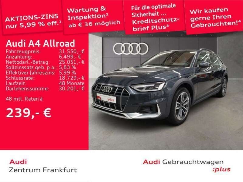 Manhattangrau metallic Gebraucht 2022 Audi A4 Allroad Advanced Kombi | 31.850 € (Guter Preis) - Bild 1/2