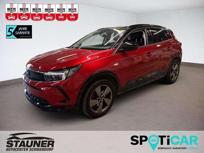 Rubin rot/dach schwarz (metallic) Gebraucht 2023 Opel Grandland X S SUV | 22.980 € (Guter Preis) - Bild 1/4