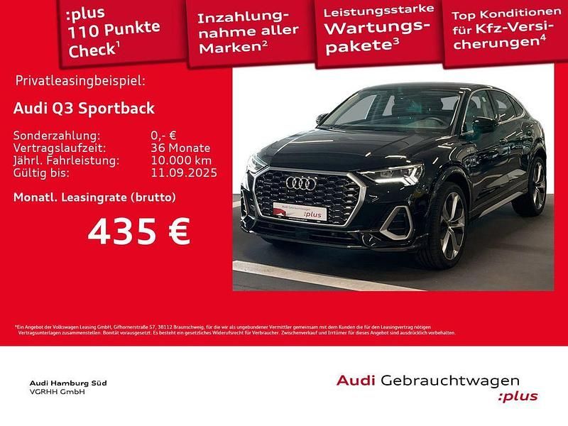 Schwarz Gebraucht 2024 Audi Q3 Sportback S-Line SUV | 47.470 € (Etwas zu teuer) - Bild 1/3