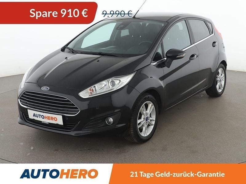 Schwarz Gebraucht 2016 Ford Fiesta Titanium Kleinwagen | 8.870 € (Fairer Preis) - Bild 1/3