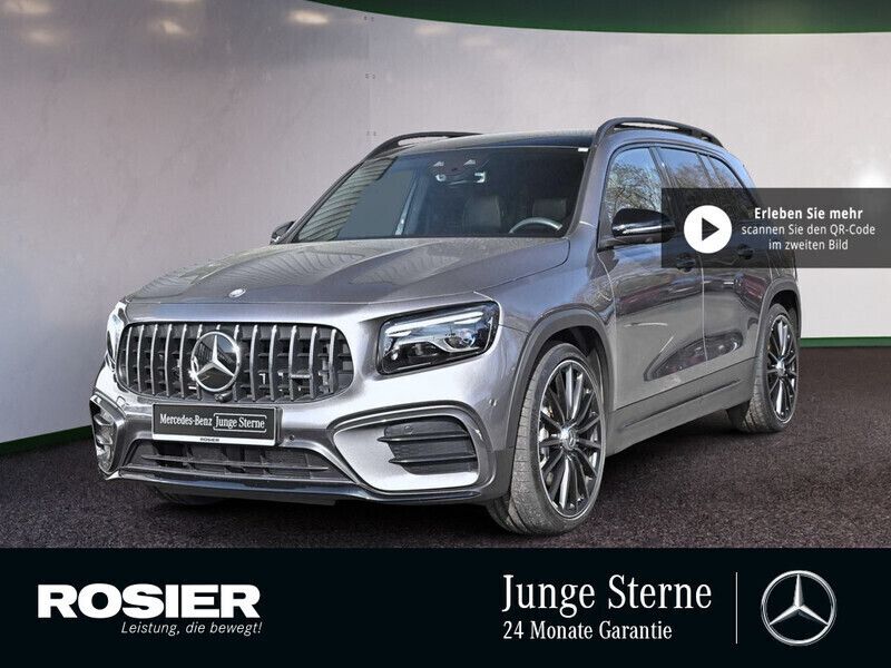 Grau / mountaingrau (metallic) Gebraucht 2024 Mercedes GLB35 AMG SUV | 60.590 € - Bild 1/4