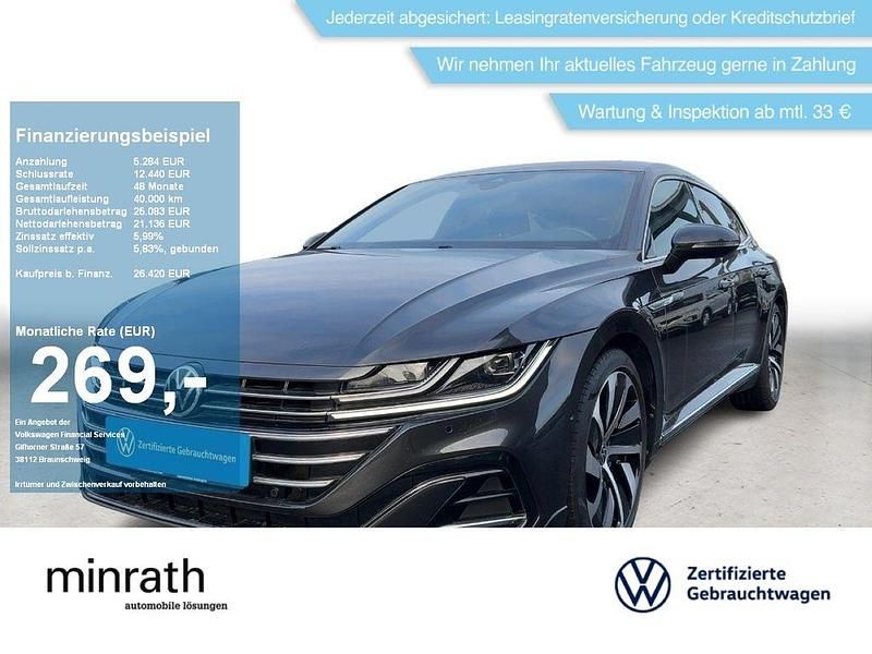 Grau Gebraucht 2021 VW Arteon R-line Limousine | 26.420 € (Fairer Preis) - Bild 1/4