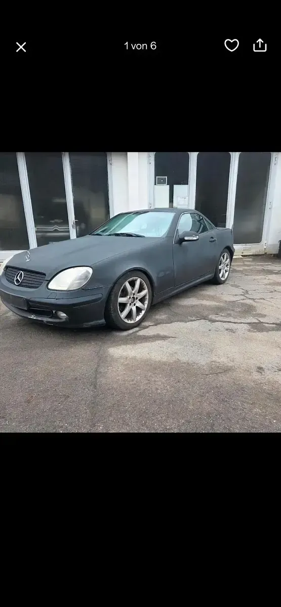 Gebraucht Mercedes SLK200 163 PS (119 kW) 2002 Schwarz Cabrio